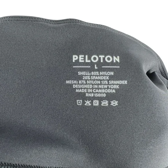 Peloton Women's Move Scalloped Hem High Rise Crop Leggings Black Size L HO121 - Picture 7 of 11